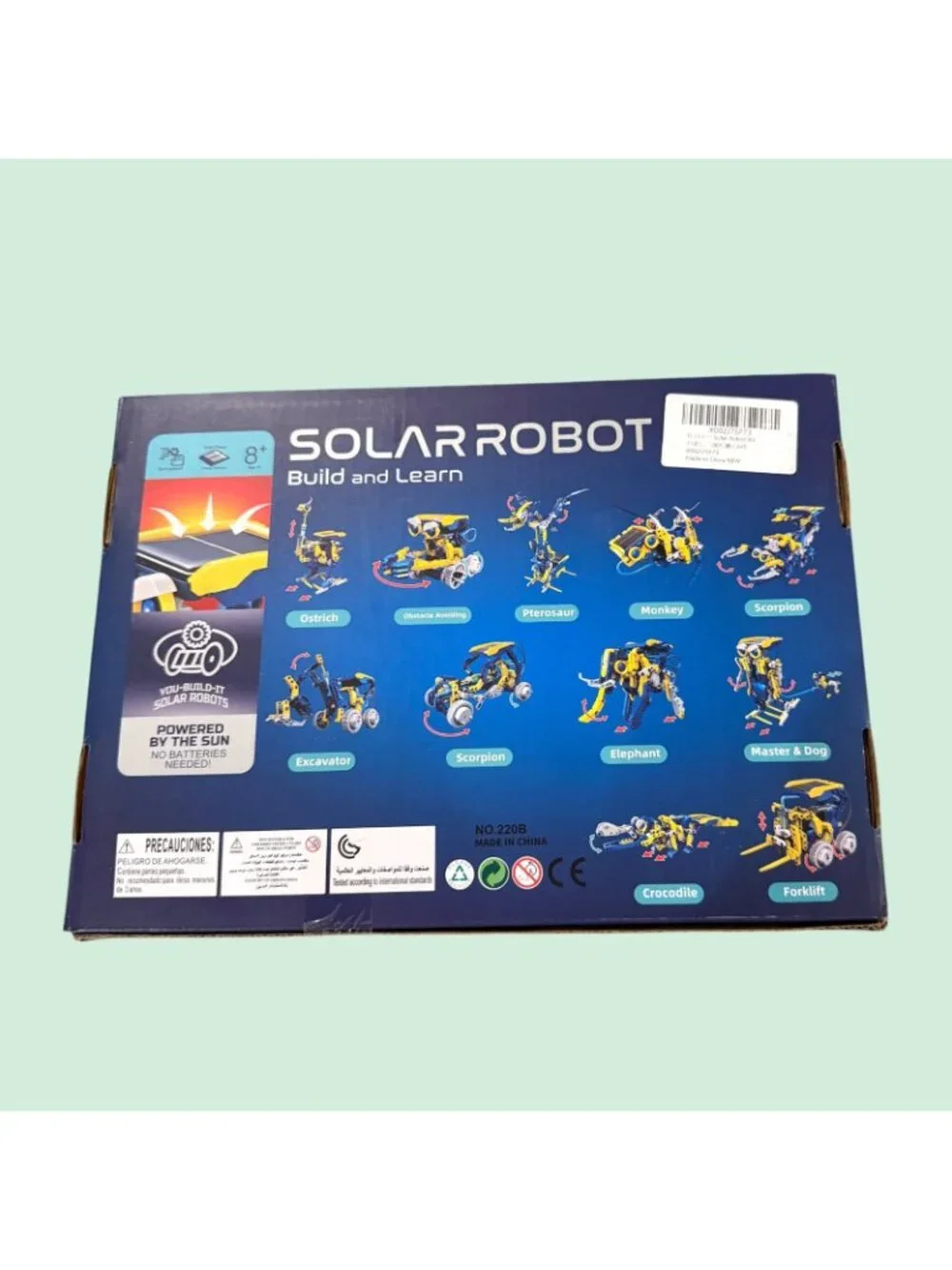 STEM Solar Robot Build & Learn 12-in-1 Solar Robotics Kit No. 220B NEW Sealed